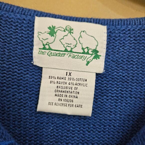 90s ugly christmas sweater with angels moons celestial plus size - Picture 2 of 4